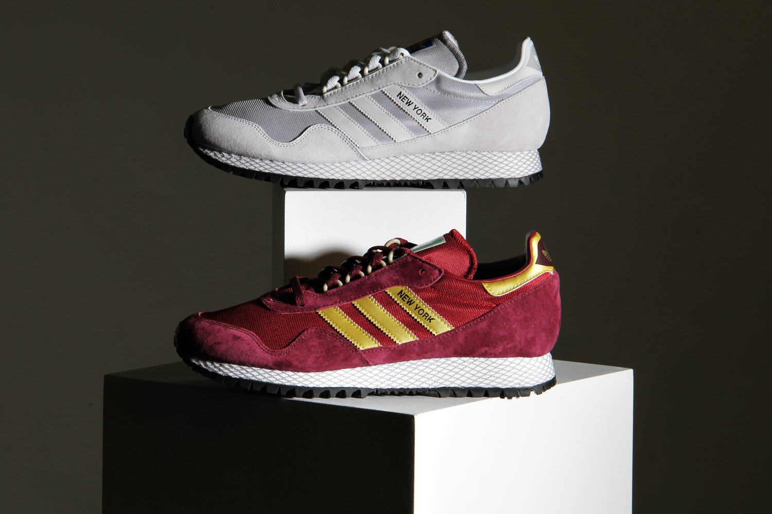 adidas new york trainers red