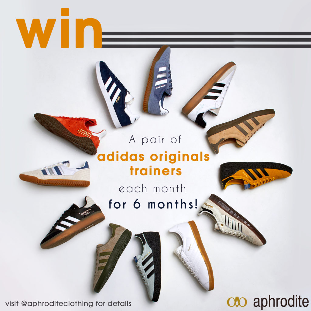 Win 6 Pairs of adidas Trainers With Aphrodite Clothing 
