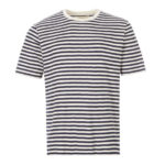Folk T-Shirt – Ecru / Navy Stripe
