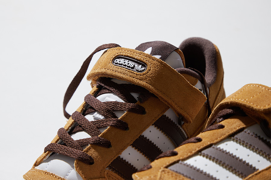 adidas forum low in brown/white